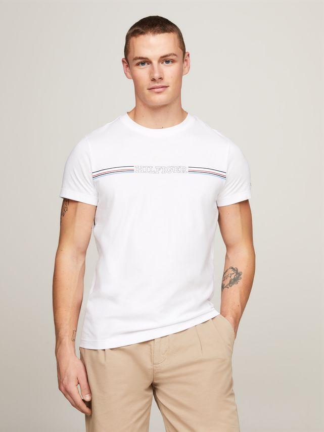 Stripe Chest Tee fra Tommy Hilfiger