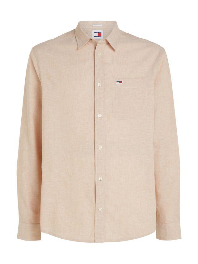 Tjm Reg Linen Blend Shirt fra Tommy Jeans
