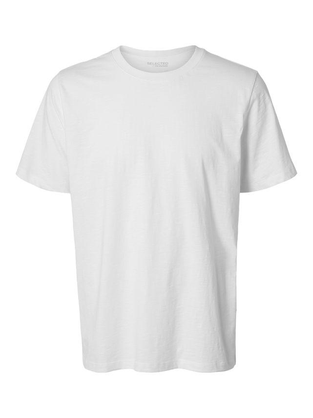 Slhaspen Slub Ss O Neck Tee Noos fra Selected