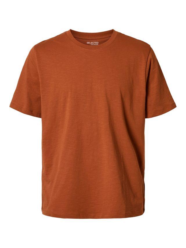 Slhaspen Slub Ss O Neck Tee Noos fra Selected