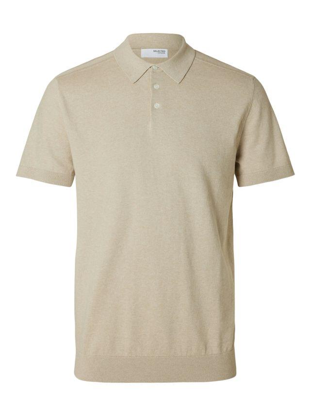 Slhberg Ss Knit Polo Noos fra Selected