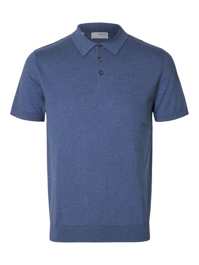 Slhberg Ss Knit Polo Noos fra Selected
