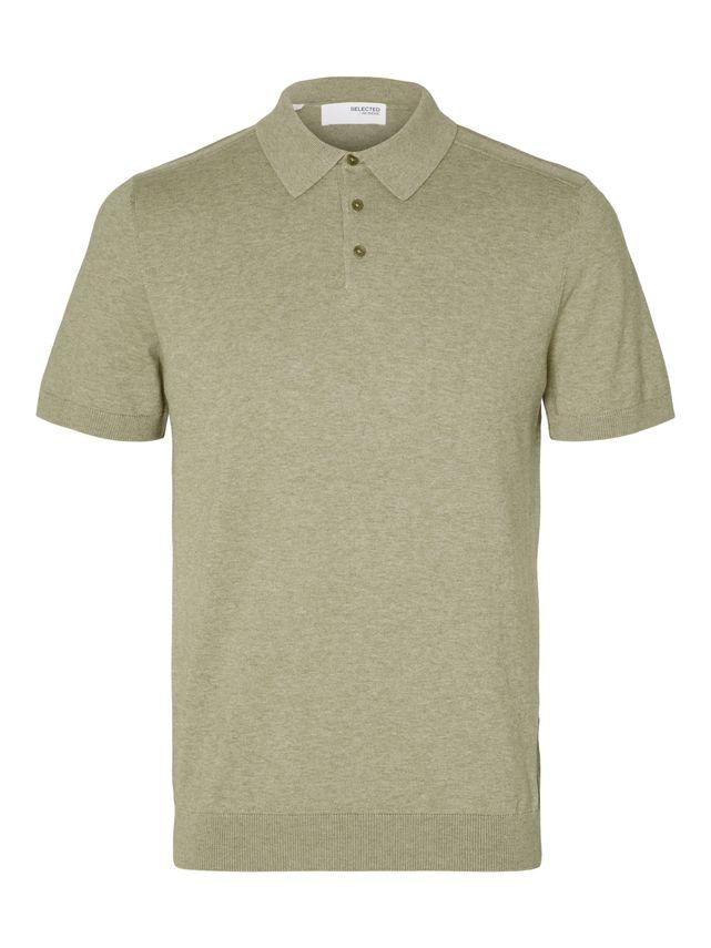 Slhberg Ss Knit Polo Noos fra Selected