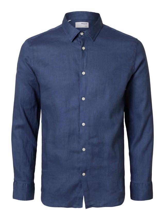 Slhregkylian Linen Shirt Ls Classic fra Selected