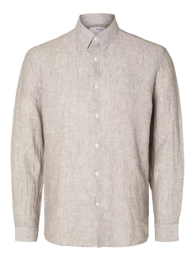 Slhregkylian Linen Shirt Ls Classic fra Selected