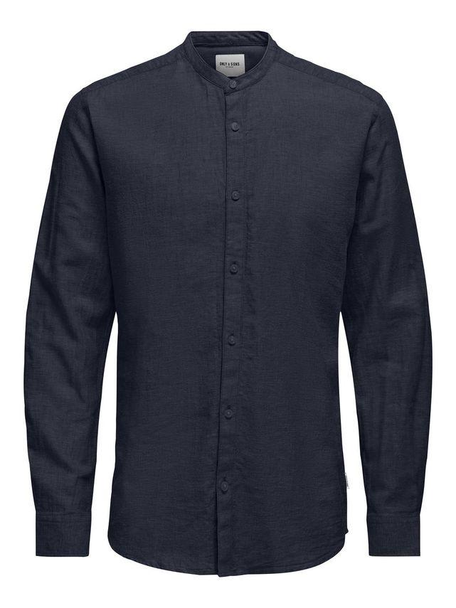 Onscaiden Life Ls Solid Linen Mao N fra Only & Sons