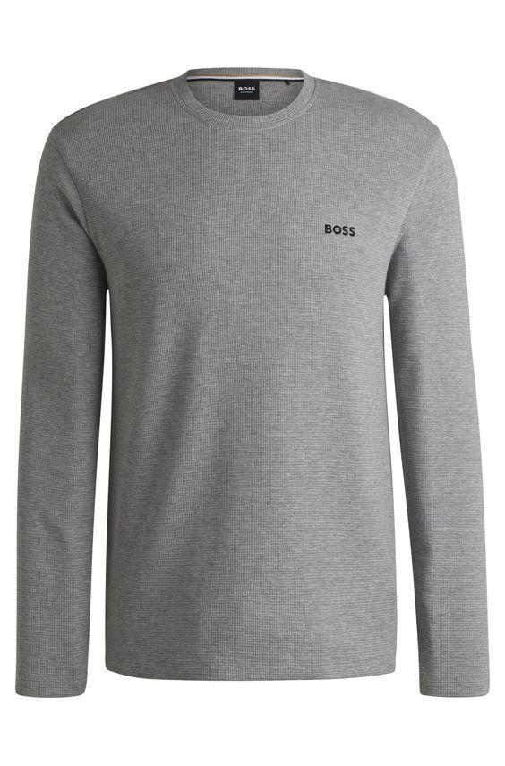 Waffle Ls Shirt 10269584 01 fra Boss Black