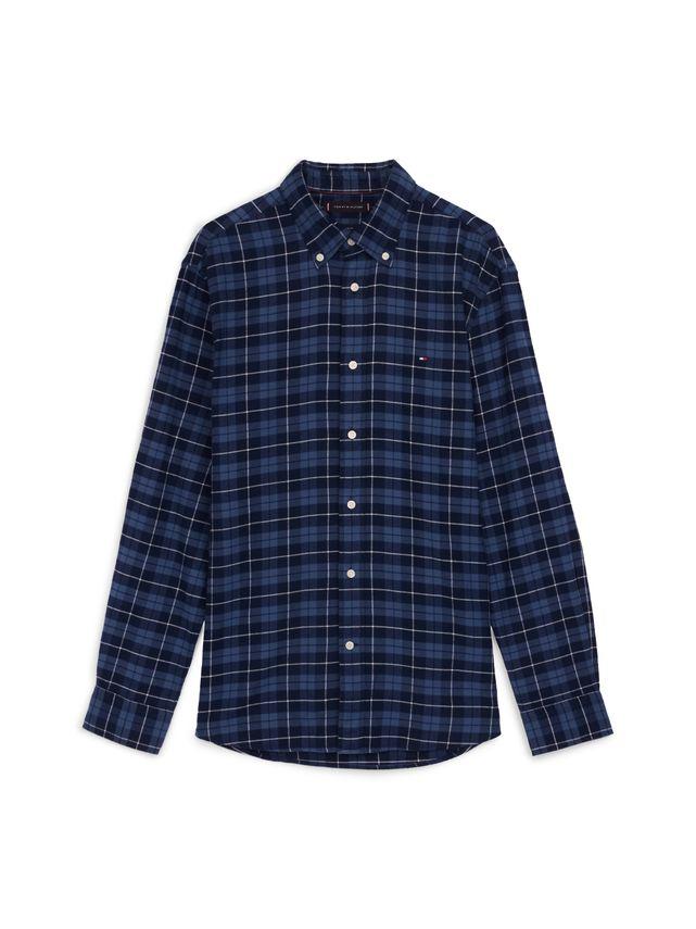 Brushed Easy Check Rf Shirt fra Tommy Hilfiger