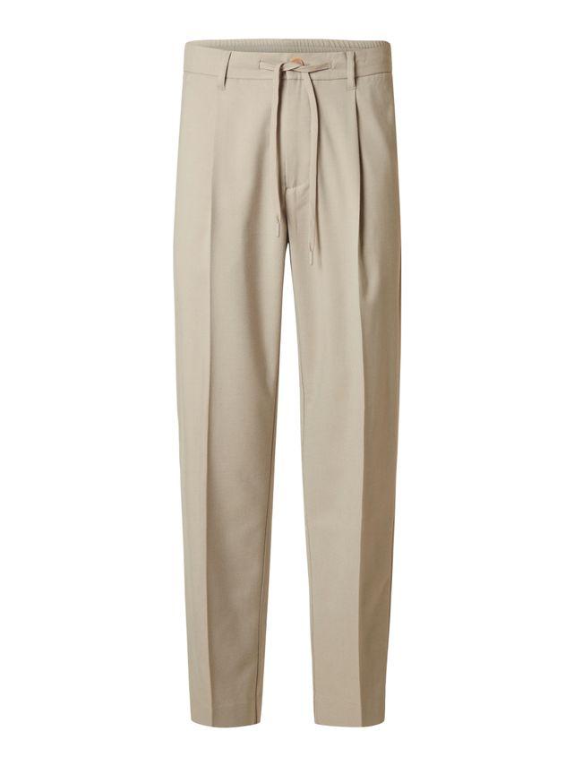 Slh190 Reg Tapered Leroy Pleat Pant fra Selected