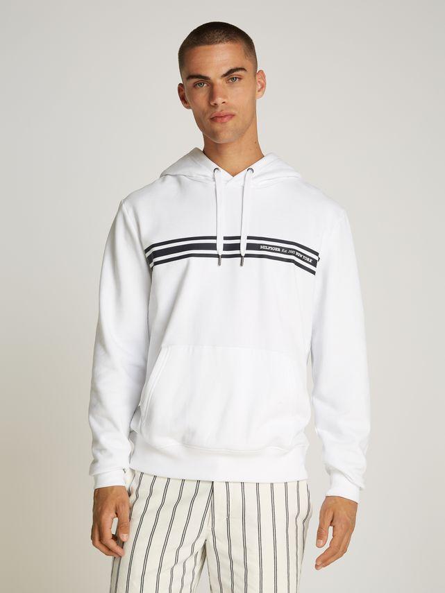 Central Chest Stripe Hoody fra Tommy Hilfiger