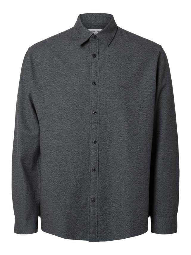 Slhreg Owen Flannel Mix Shirt Ls fra Selected