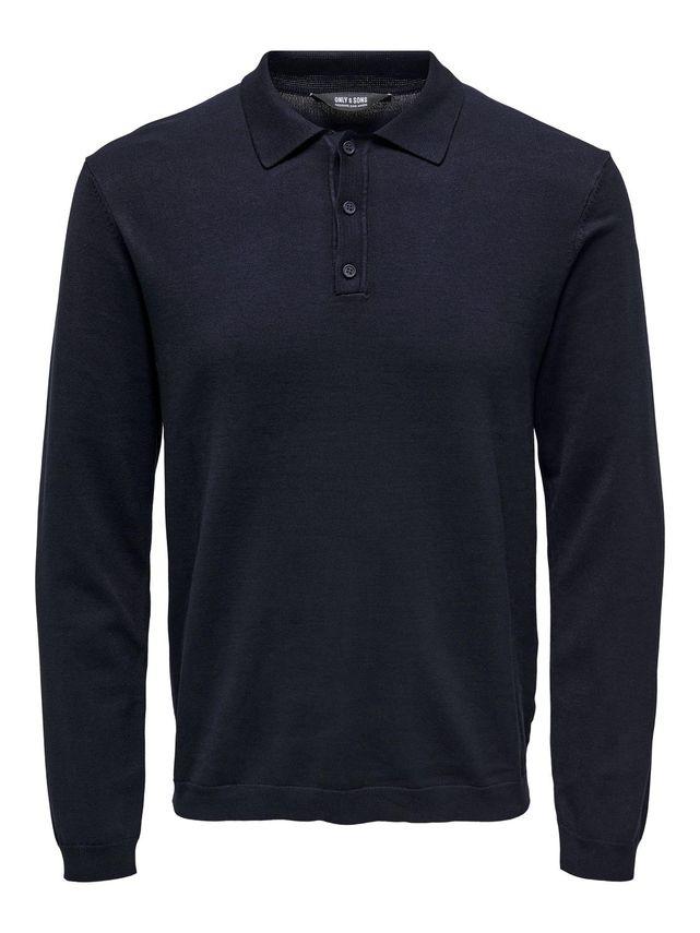 Onswyler Life Reg 14 Ls Polo Knit N fra Only & Sons