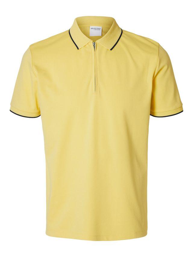 Slhfave Sport Zip Ss Polo Noos fra Selected
