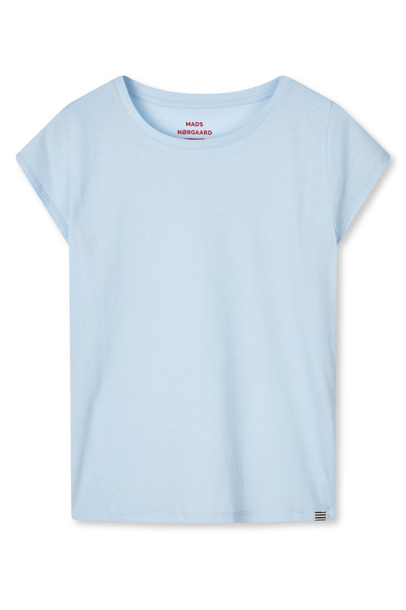 T Shirt   Organic Jersey Teasy Tee Fav   Cashmere Blue fra Mads Nørgaard