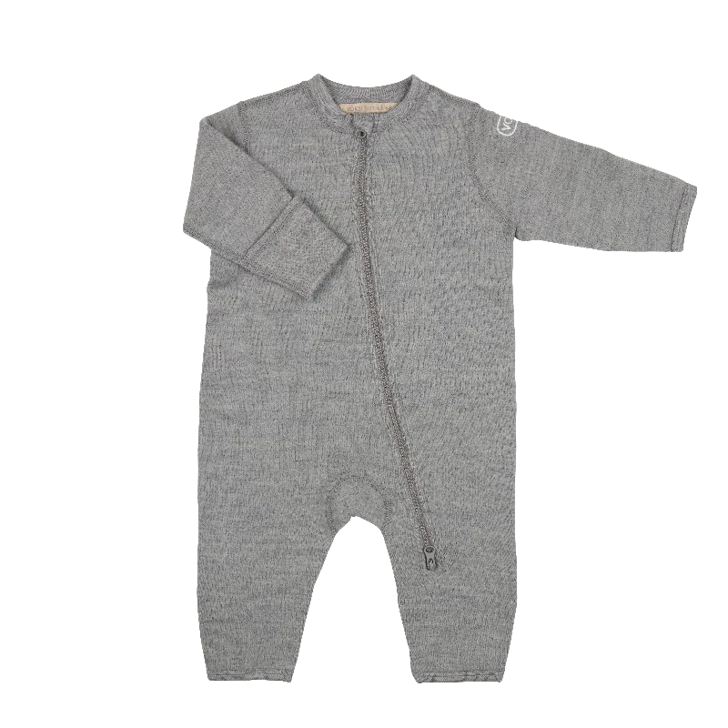 Voksiâ® Wool Jumpsuit Fleece   Melange Grey fra Voksi Tøj