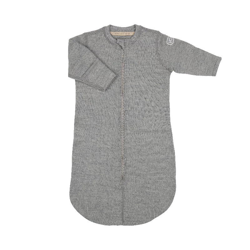 Voksiâ® Wool Baby Bag Fleece   Melan Grey fra Voksi Tøj