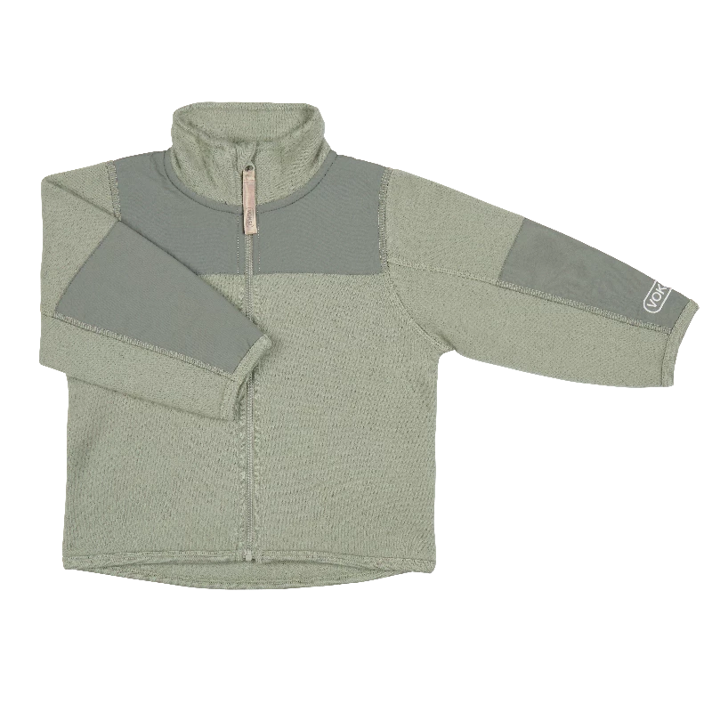 Voksiâ® Wool Jacket Fleece   Misty Green fra Voksi Tøj