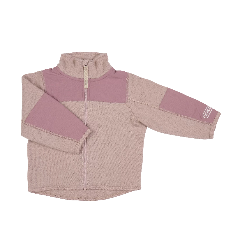 Voksiâ® Wool Jacket Fleece   Soft Grape fra Voksi Tøj
