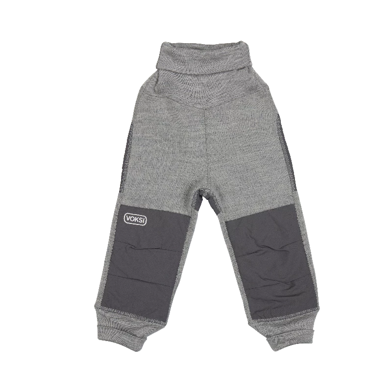 Voksiâ® Wool Pants Fleece   Melan Grey fra Voksi Tøj