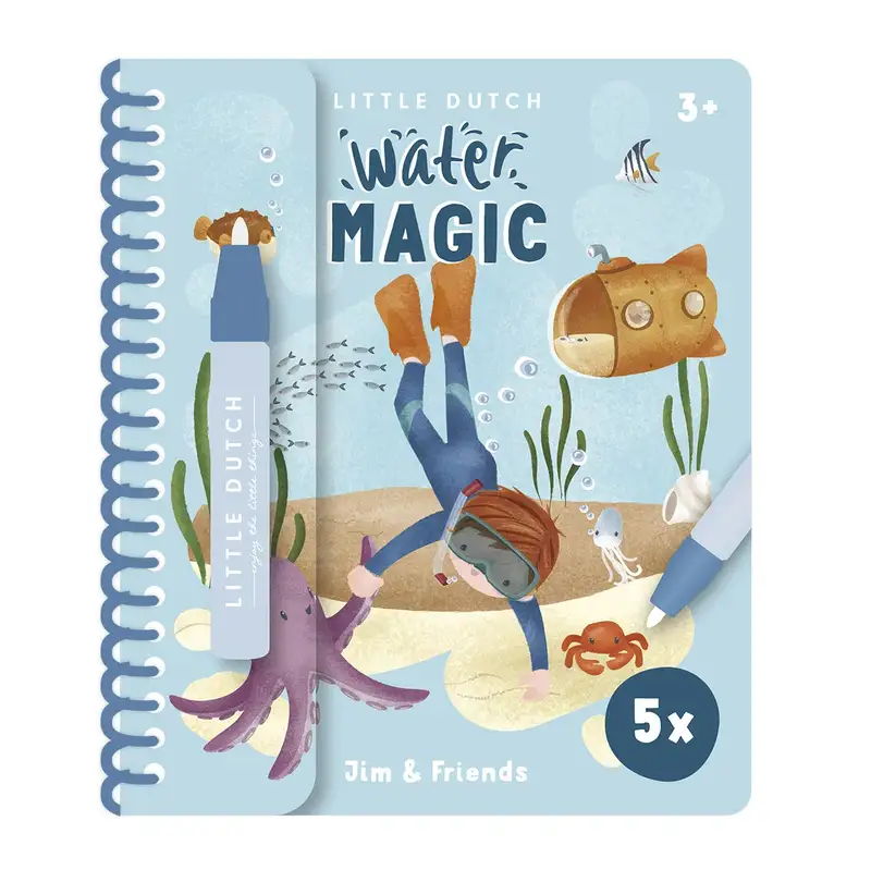 Magisk Vandmalebog Jim & Friends fra Little Dutch