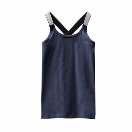 Glimmer Strop Tanktop Vals Navy fra Name It