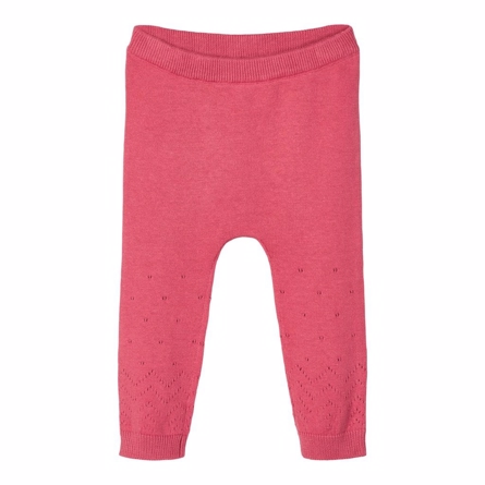 Strik Bukser Rea Slate Rose fra Name It