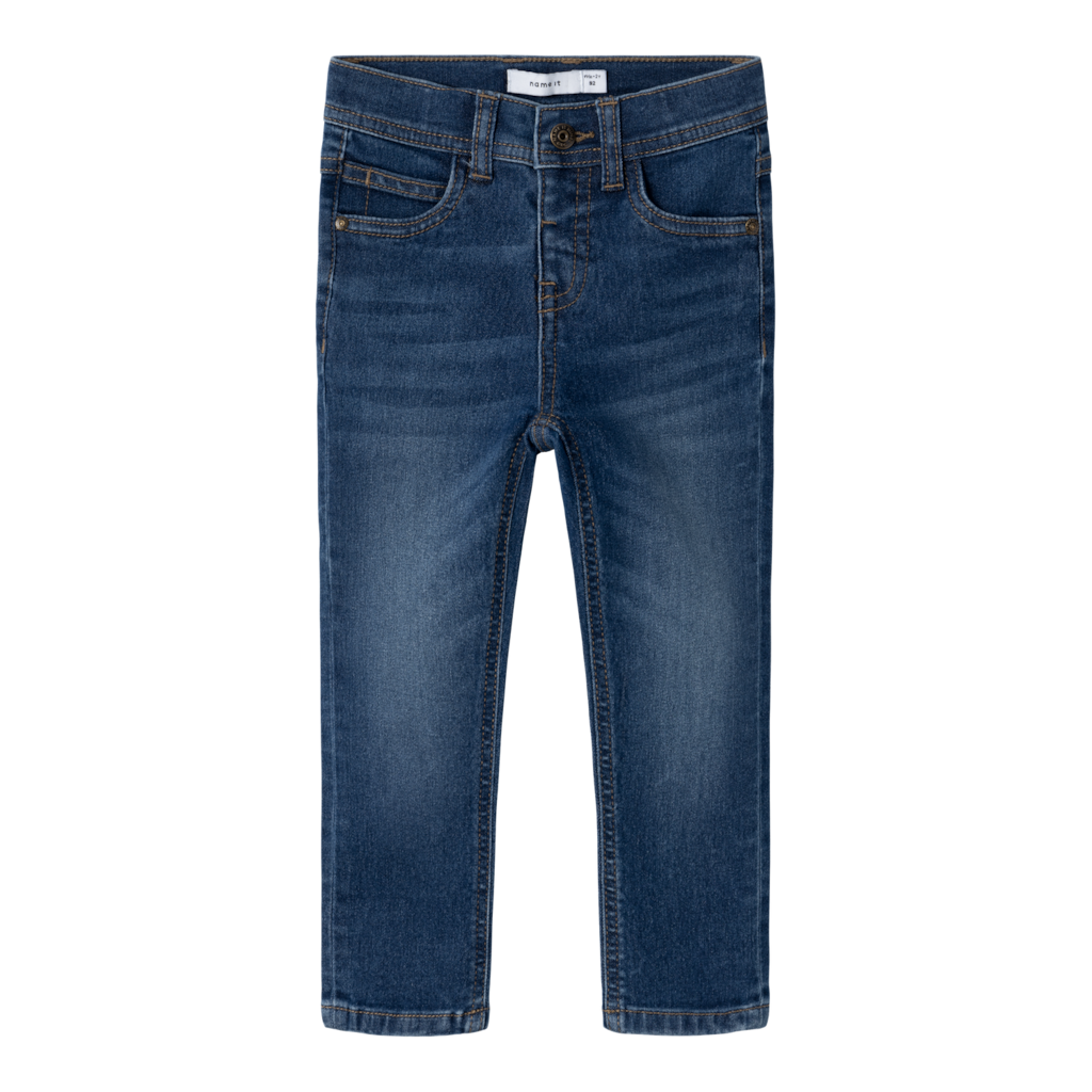 Slim Jeans Silas Dark Blue Denim fra Name It
