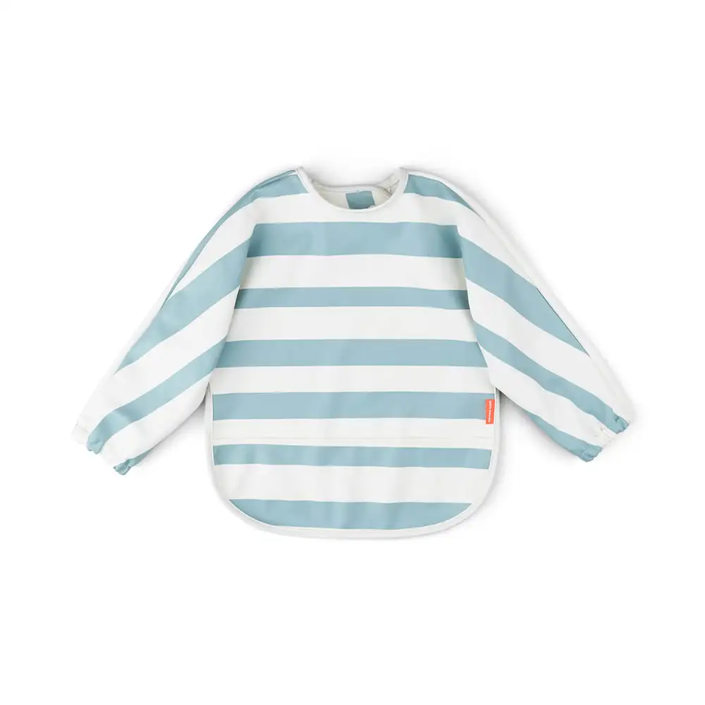 Hagesmæk M ærmer Og Lomme Stripes   Blue fra Done By Deer