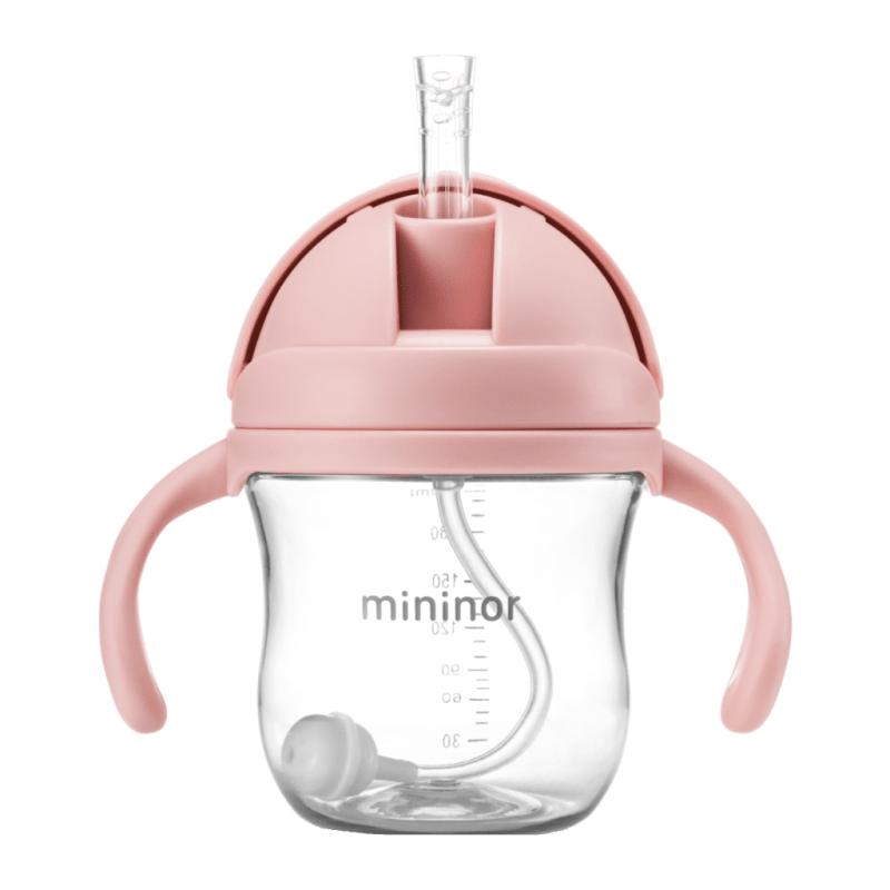 Sugerørskop Tritan 220ml Rosa fra Mininor