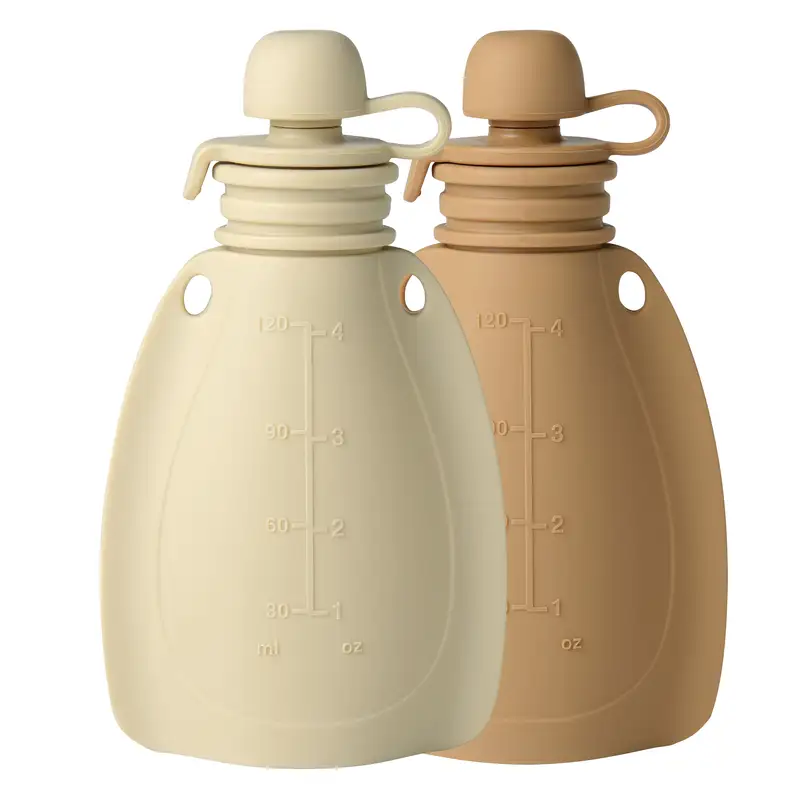 Smoothie Flaske 2 Pak Blød   Beige Caramel fra Mininor