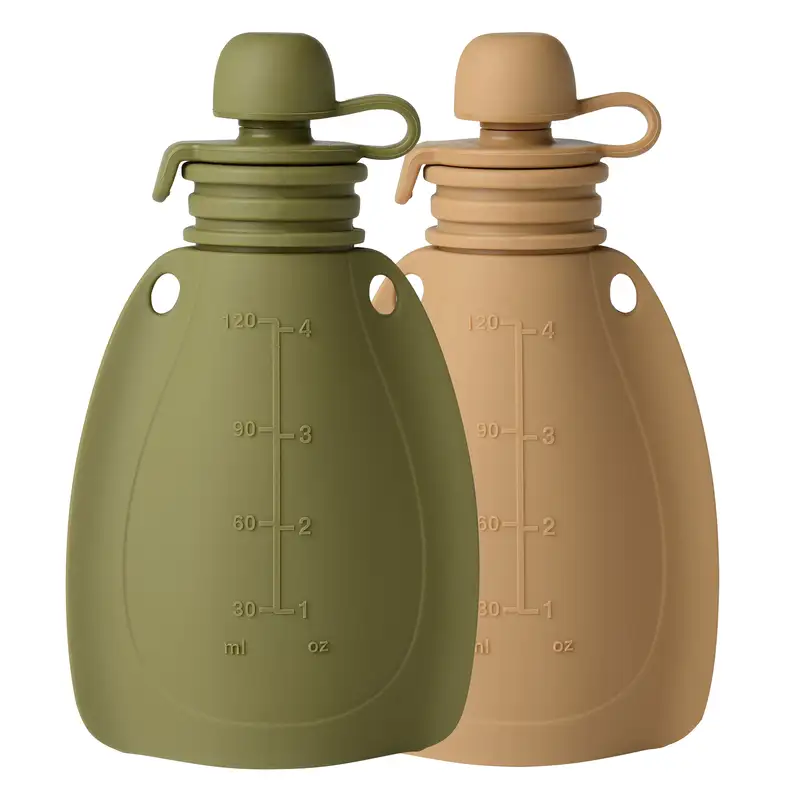 Smoothie Flaske 2 Pak   Moss Green  Caramel fra Mininor