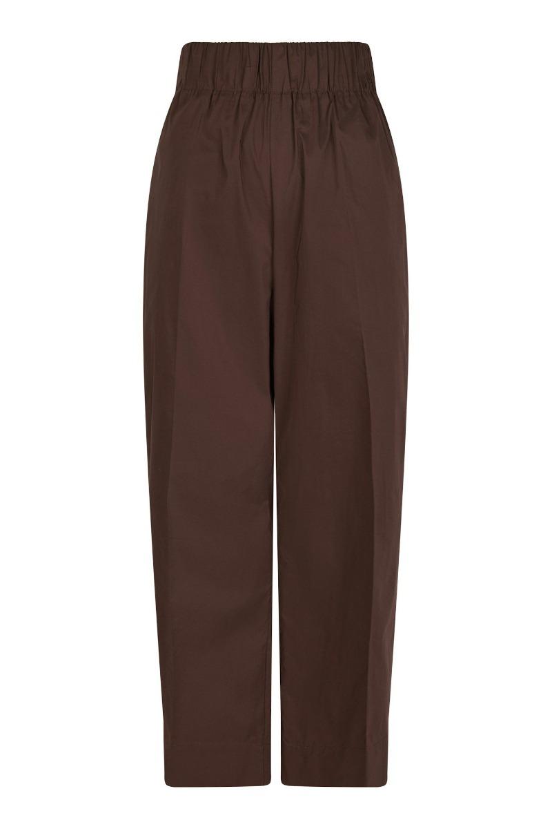 Bukser Yana Poplin Pants Dark Brown fra Neo Noir