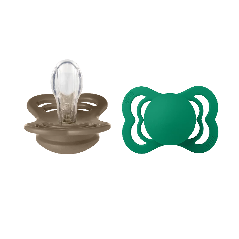 Supreme Silicone   Str 1   Dark Oak Evergreen fra Bibs