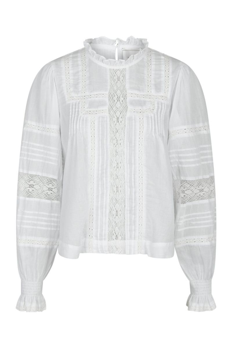 Bluse   Ebba S Voile Blouse   White fra Neo Noir