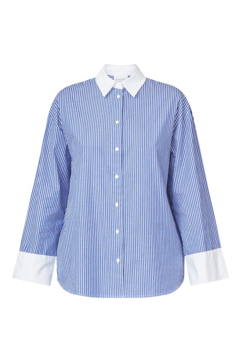 Skjorte   Viska Sh   Blue White fra Sisters Point