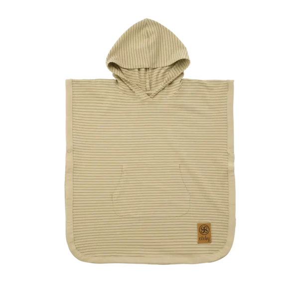 Uv Poncho   Sandy Beach Olive Green (3 5 år) fra Cloby