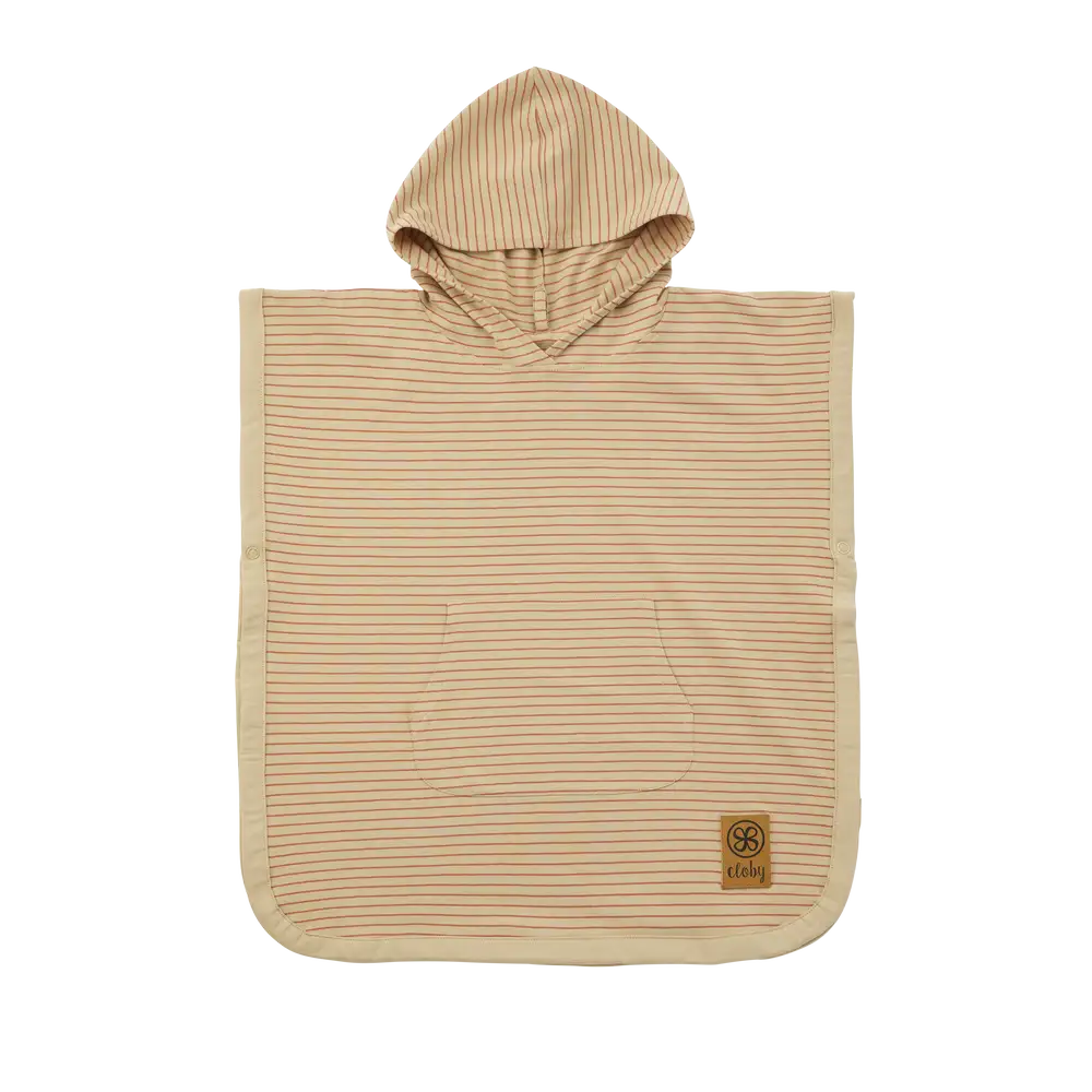 Uv Poncho 1 3 år   Sandy Beach Ginger Spice fra Cloby