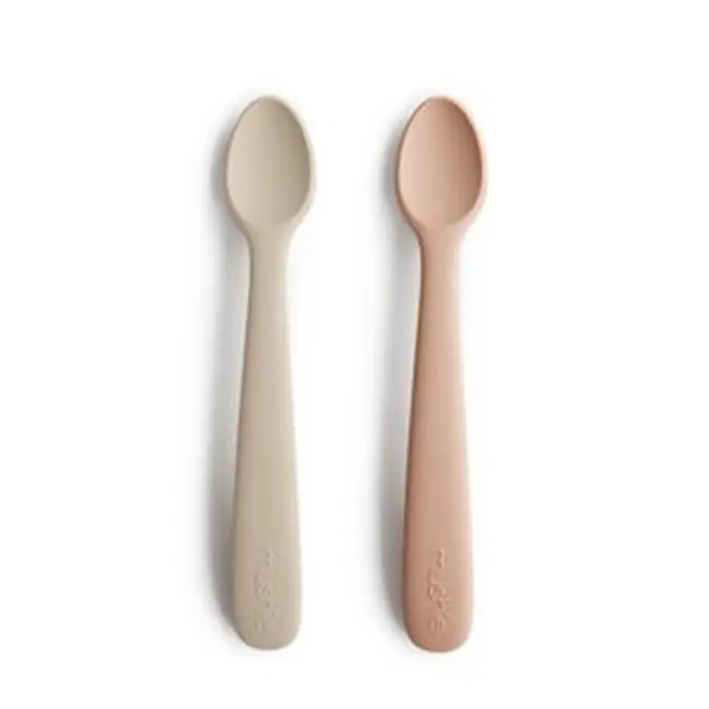 Silikone Babyskeer 2 Pak Blush Shifting Sand fra Mushie