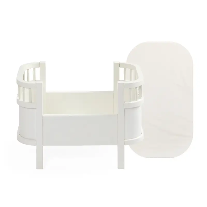 Dukkesengen, Classic White Inkl. Madras fra Sebra