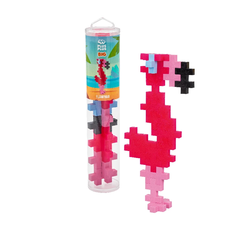 Tube Plus Plus Big Tube Flamingo   15 Pcs fra Plus-plus