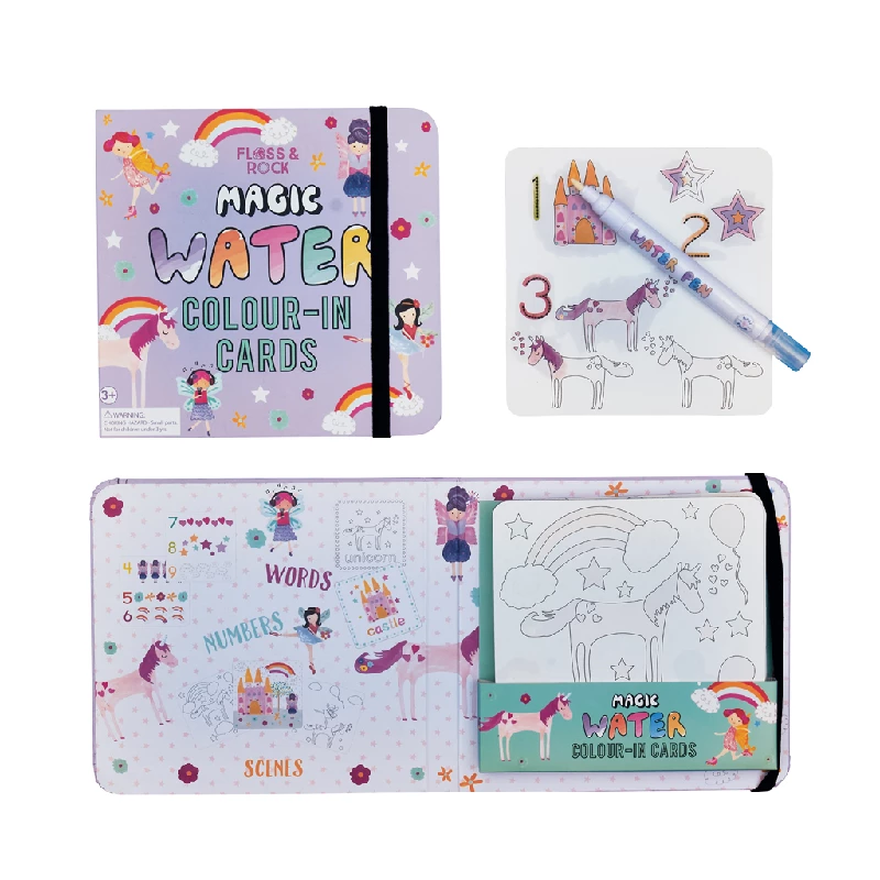 Vandtusch M. Magiske Kort   Fairy Unicorn fra Floss & Rock
