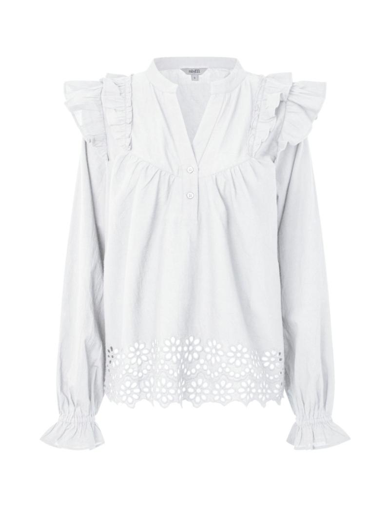Bluse   Natia M   White fra Mbym