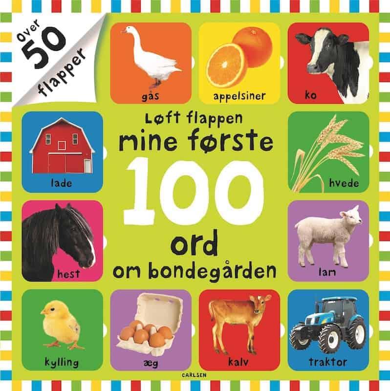 Løft Flappen: Mine Første 100 Ord Om Bondegården fra Carlsen