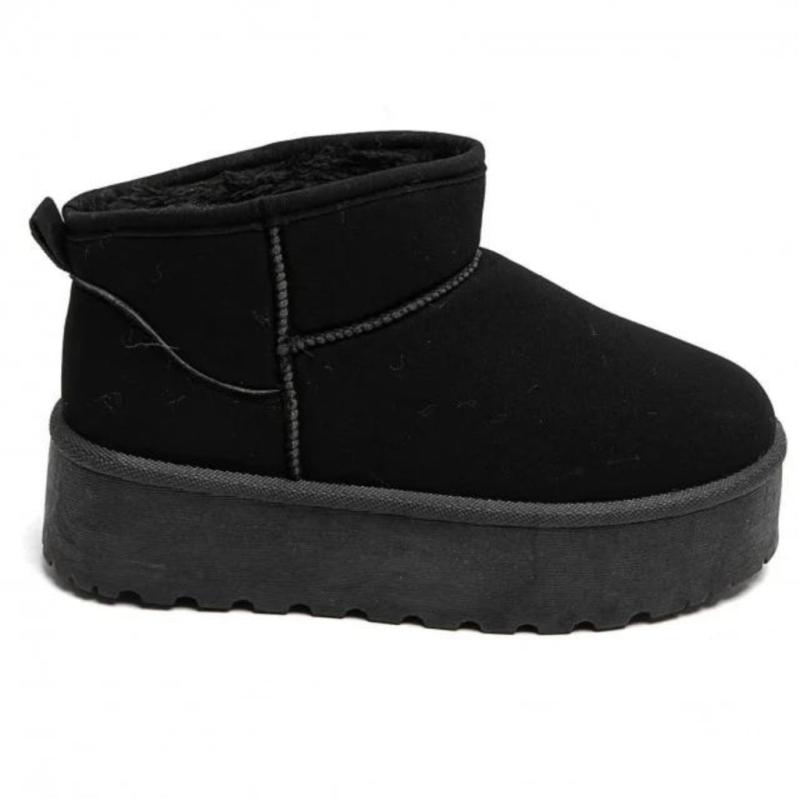 Agathe Dame Bamsestøvler 8906   Black fra Shoes