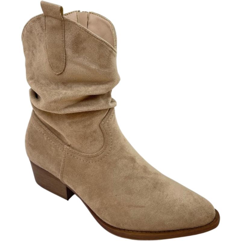 Angelique Dame Cowboystøvler 5151   Kaki fra Shoes