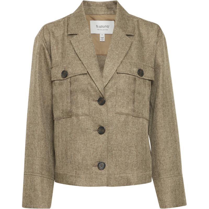 Dame Blazer Byestnio   Military Olive Melange fra B.young