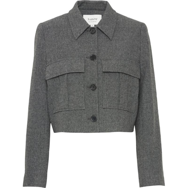 Dame Blazer Byetona   Mid Grey Melange fra B.young
