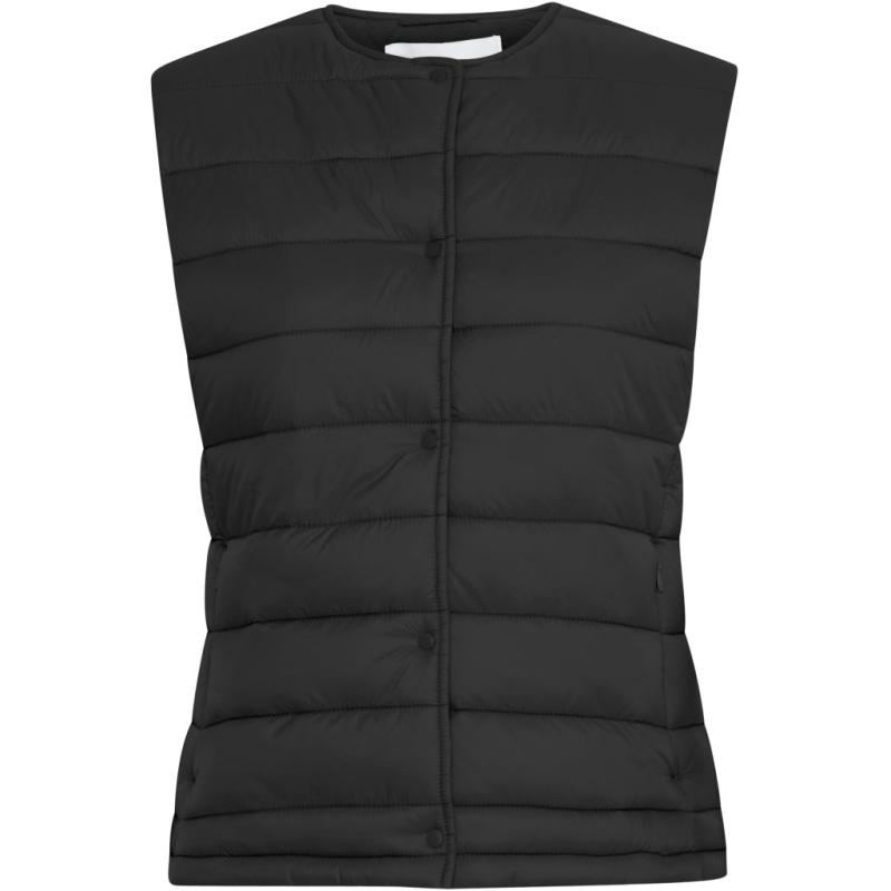 B:young Dame Vest Byberta   Black fra B.young