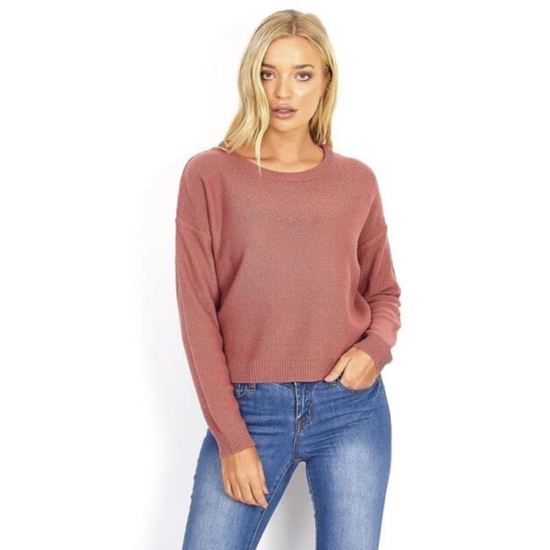 Brave Soul Langærmet Strik   Dusty Pink fra Marta Du Chateau