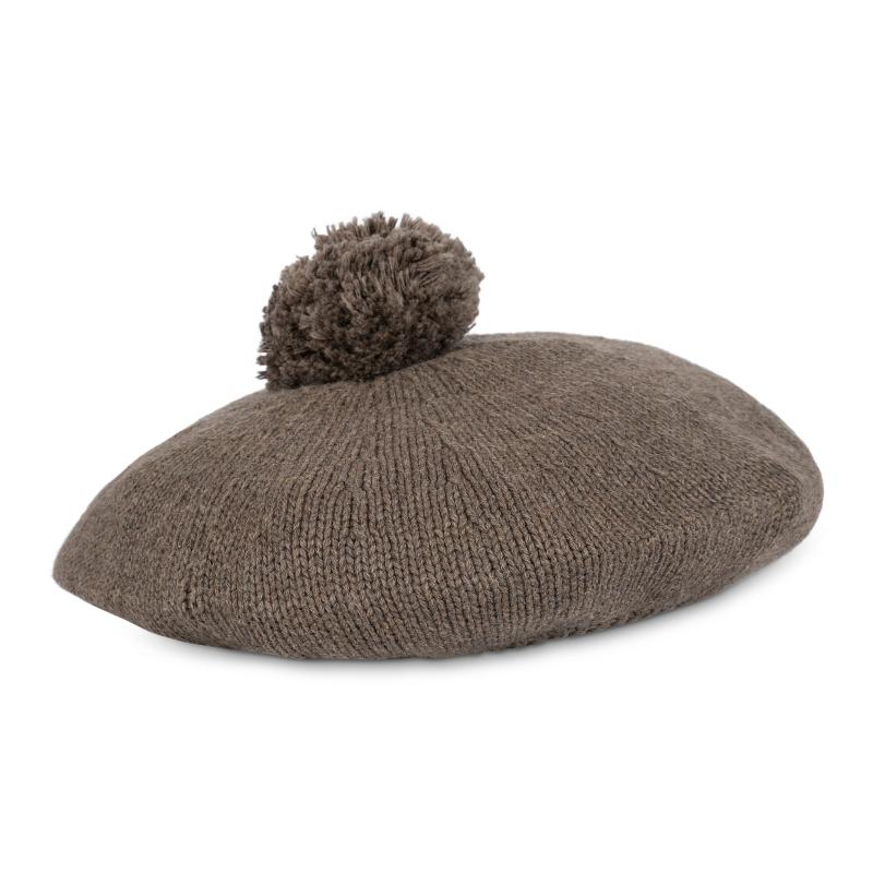 Cher Strikket Baret   Earth Brown Melange   4 6y fra That's Mine